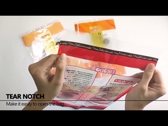 کیسه های بسته بندی سبزیجات تازه سفارشی PET / CPP کیسه های پلاستیکی با پنجره شفاف