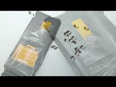 Quad seal side gusseted coffee packaging bag aluminum foil pouch