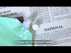 100 گرام 150 گرام پاکت ضد نشت ایستاده با بند برای بسته بندی آرایشی