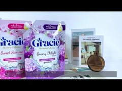 LDPE Doypack لباسشویی پاک کننده ایستاده اسپوت کیسه نرم کننده پارچه Tanding کیسه با اسپوت