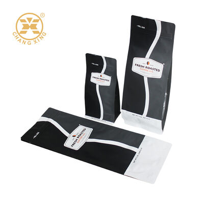 250g 500g 1kg Flat Bottom Pouch Coffee Packaging Bag Stand Up Coffee Bags Custom Moisture Proof Zipper Bags