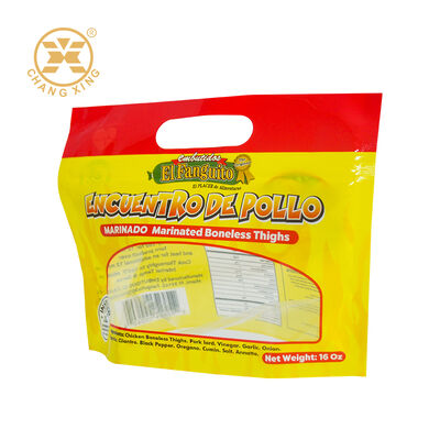 Custom Printed Roasted Chicken Bag Deli Meat Moisture Proof Feature Zipper Plastic Packaging