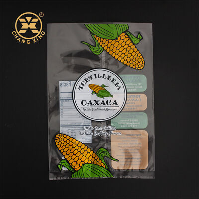 OEM Custom Printed Food Grade Plastic Sealed Bag With Clear Window For Rice Flour Bean Nuts