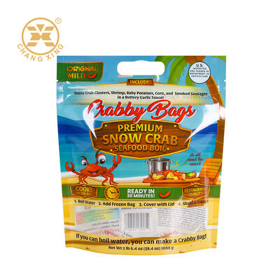 Food Grade Customized Size Zipper Sealing Vacuum Packaging Bag for Frozen Food