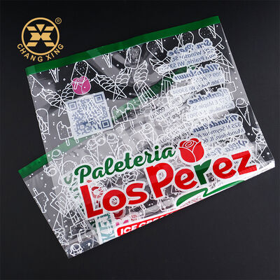 Bulk Custom Printed Side Seal Plastic Taco Pie Packaging Bag with Clear Window Gravure Printing Easy Fill Opening