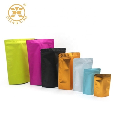 Matte Resealable CPP Coffee Bean Bags With Valve Smell Proof Stand Up Barrier Pouches