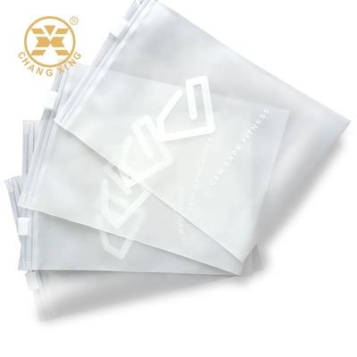 80 Microns Resealable Garment Packaging Bag Frosted Zipper Bags For Clothes SGS