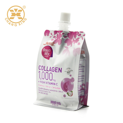 LDPE نوشیدنی Jolly Sachet بسته بندی 1000 میلی گرمی مایع با دهانه مرکزی