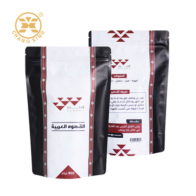 کیف های خود ایستاده با زپ سفارشی کیف های زپ ایستاده با زپ 250 گرمی 500 گرمی 1 کیلوگرم برای قهوه چای غذای کیسه پلاستیکی