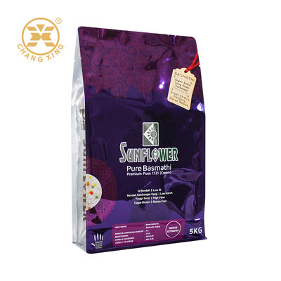 کیسه های بسته بندی برنج باسمتی پلاستیکی سفارشی که می توانند دوباره قفل شوند