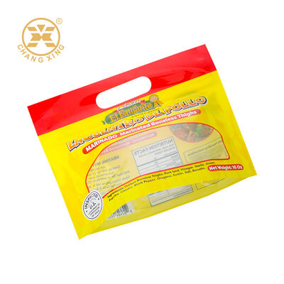 کیسه جوجه بریان چاپ سفارشی، گوشت فست فود، ویژگی ضد رطوبت، زیپ، بسته بندی پلاستیکی