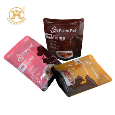 فویل چاپی سفارشی Mylar بسته بندی غذای حیوانات خانگی با کیفیت بالا کیسه غذای گربه خانگی Stand Up