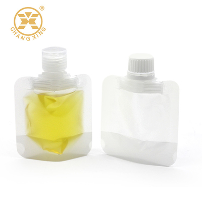 کیسه های پلاستیکی قابل آب بندی مجدد 50 میلی لیتری جام ژله شفاف کیسه مایع 8.6 میلی متری با بسته بندی دهانه ای