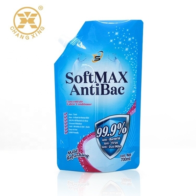 کیسه کیسه ای بسته بندی پودر شوینده مایع LDPE 250 میلی لیتری با دهانه